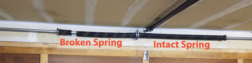 broken garage door torsion spring