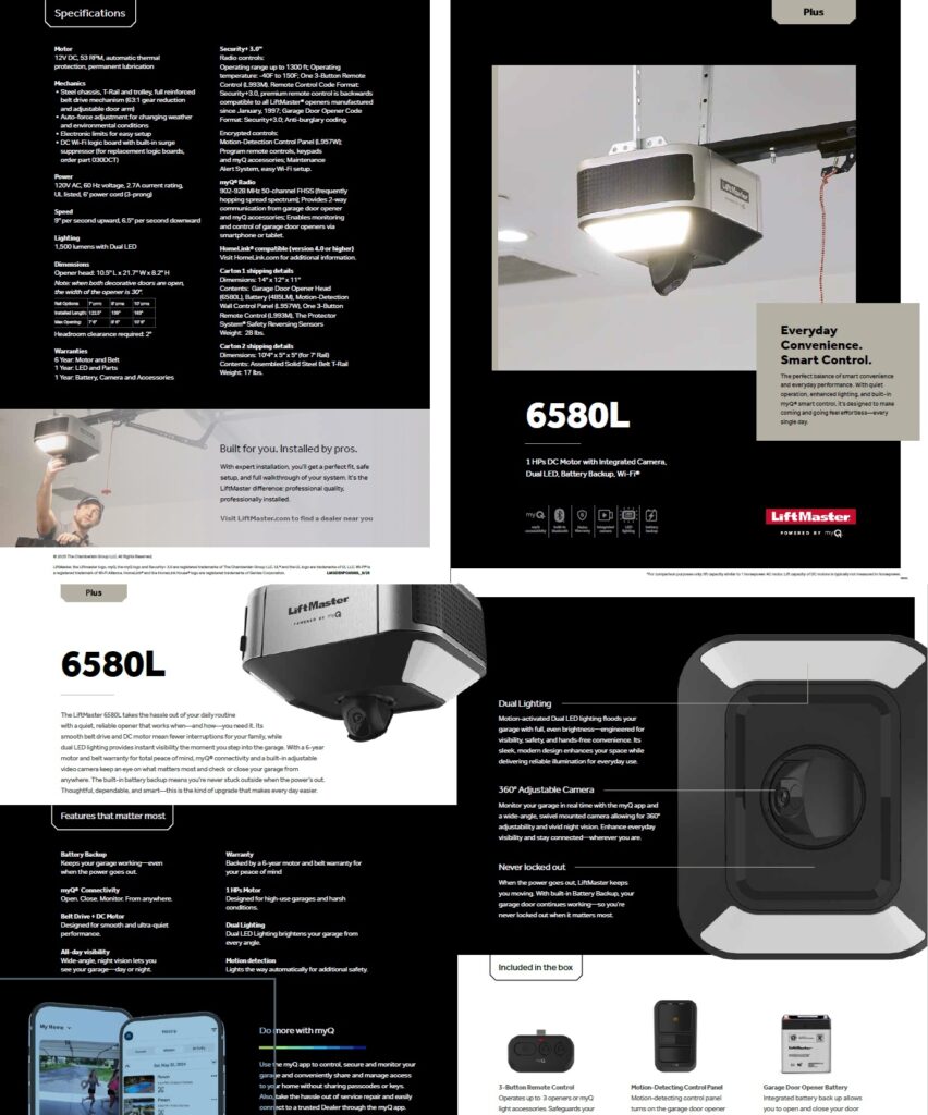 LiftMaster 6580L brochure